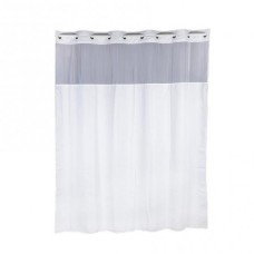 Шторка - фіранка для ванної GAPPO G8651, терілен-поліестер, 18х200 см, білий