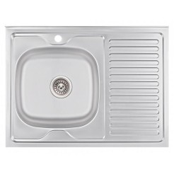 Кухонна мийка WEZER Satin 600x800x160мм з сифоном 1039015 Кухонна мийка WEZER Satin 600x800x160мм з сифоном 1039015