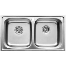 Кухонна мийка WEZER W8060B(08) Polish 600x800x180 мм + сифон