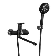 Змішувач для ванни Frap F2249-6, чорний/хром