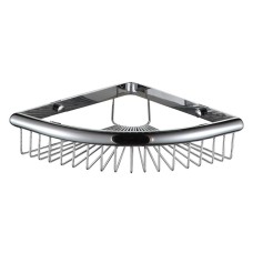 Полиця кутова Frap F352, 240х60 мм, нержавіюча сталь, хром