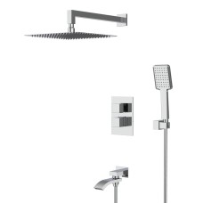 Вбудована душова система GAPPO G7107-40, вилив - перемикач на лійку, 3-функції, термостат