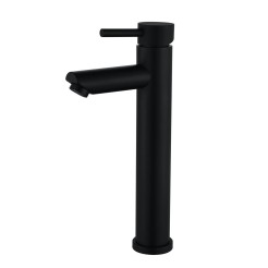 Змішувач для умивальника WEZER EKO11A-01-BLACK високий Змішувач для умивальника WEZER EKO11A-01-BLACK високий