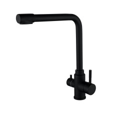 Змішувач для кухні WEZER EKO4C-01-BLACK під фільтр зворотного осмосу