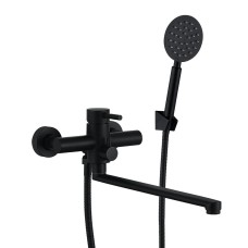 Змішувач для ванни WEZER EKO7A-01-BLACK, нержавіюча сталь