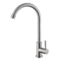 Монокран для раковини WEZER EKO14A-14 поворотний вилив, нержавіюча сталь