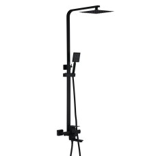 Душова система WEZER PRO16-02-BLACK, вилив - перемикач на лійку, 3-функції