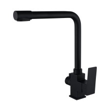 Змішувач для кухні на дві води WEZER PRO4C-02-BLACK, нержавіюча сталь, чорний