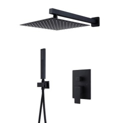 Вбудована душова система WEZER PRO17B-02-BLACK, нержавіюча сталь