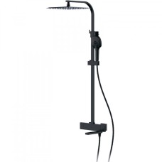 Душова система з термостатом FAOP A2409-60, вилив - перемикач на лійку, 3-режими, чорний