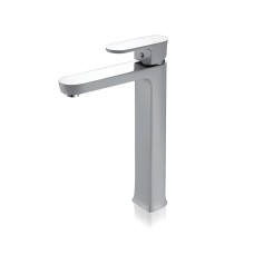 Змішувач для раковини високий FAOP A1099-8, білий-хром