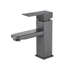 Змішувач для умивальника WEZER PRO1-02-GUNGREY, збройова сталь