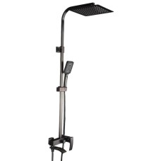 Душова система GAPPO G2407-9, вилив - перемикач на лійку, збройова сталь