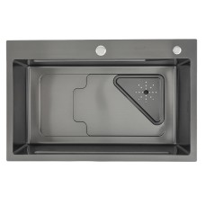 Кухонна мийка GAPPO GS7246-6 накладна 720x460 мм, нержавіюча сталь, поверхня PVD