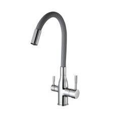 Змішувач для кухні під фільтр Frap F4396 з гнучким виливом