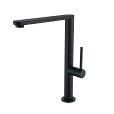 Змішувач для умивальника WEZER EKO4G-01 високий, нержавіюча сталь, чорний
