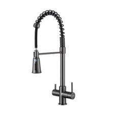 Змішувач для кухні з підключенням фільтра питної води GAPPO G4398-69, гнучкий вилив