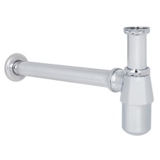 Сифон для раковини ITAL HF6002 під донний клапан, латунь, хром