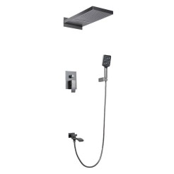 Вбудована душова система GAPPO G7107-79, 3 режими, латунь, збройова сталь Вбудована душова система GAPPO G7107-79, 3 режими, латунь, збройова сталь