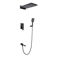 Вбудована душова система GAPPO G7107-76, 3 режими, латунь, чорний