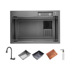Кухонна мийка ITAL 750x450мм нержавіюча сталь сірий 1047313 Кухонна мийка ITAL 750x450мм нержавіюча сталь сірий 1047313