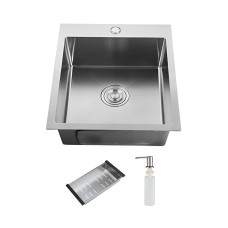 Кухонна мийка ITAL HD4050, 400x500мм, нержавіюча сталь, сатин