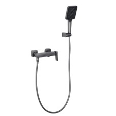 Змішувач для ванни FRAP F3284-9, поворотний вилив, збройова сталь