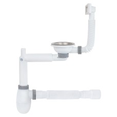 Сифон для кухонної мийки ITAL KT1117, 1/2х40 телескопічний