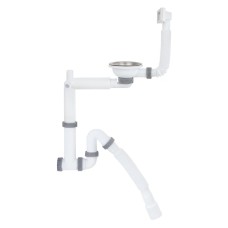 Сифон для кухонної мийки ITAL KT1118, 1/2х40 телескопічний