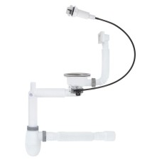 Сифон для кухонної мийки ITAL KT2119SA, 1/2х40 телескопічний НА