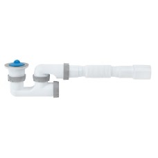 Сифон для ванни ITAL D1013 з ревізією, випуском та гофротрубою  40х40/50