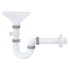 Сифон для раковини ITAL SK1010 прямоточний, з різьбовим випуском 1 1/2х40, з розривом потока, трубкою 40х200 та розеткою 40