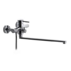 Змішувач для ванни WEZER SUN3A-01, поворотний вилив, Ø35, нерж. сталь, хром