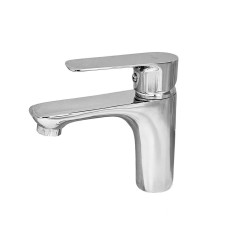 Змішувач для умивальника WEZER JEX1-550, гайка, Ø35, хром