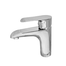 Змішувач для умивальника WEZER JEX1-650, гайка, Ø35, хром