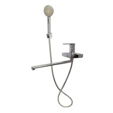 Змішувач для ванни WEZER NKM1-439, поворотний вилив, хром