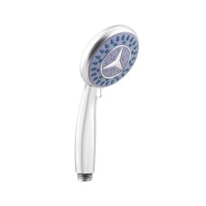 Душова лійка WEZER WKY-47 кругла, 3 режими, хром/синя  (мерседес)