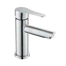 Змішувач для умивальника WEZER EKO1A-17, нержавіюча сталь, Ø35, сатин