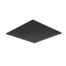 Лійка душова WEZER для стелі WKY-21-BLACK, Ø200 мм, нержавіюча сталь, чорний