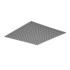 Лійка душова WEZER для стелі WKY-21-GUNGREY, Ø200 мм, нержавіюча сталь, збройова сталь