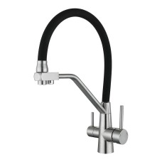 Змішувач для кухні WEZER INX4A-08B під осмос, нержавіюча сталь, Ø35, сатин