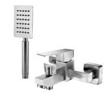 Змішувач для ванни WEZER PRO3С-02, нержавіюча сталь, Ø35, сатин