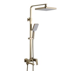 Душова система FRAP F2476-3, 3 функції, золотий сатин Душова система FRAP F2476-3, 3 функції, золотий сатин