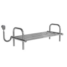 Полиця для взуття Deffi EF16 електрична, ліве підкл., 250х650, хром