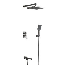 Вбудована душова система FRAP F7176-9, 3 функції, латунь, збройова сталь