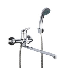 Змішувач для ванни FRAP F2213 з довгим виливом, латунь, хром