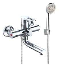 Змішувач для ванни WEZER VRL310-01, поворот. вилив, Ø 35, хром