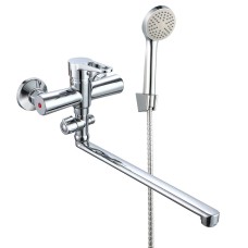 Змішувач для ванни WEZER VRL610-01 з довгим виливом і девіатором, Ø35, хром