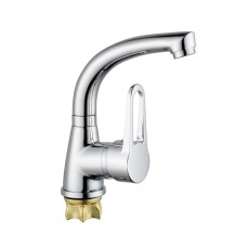 Змішувач для умивальника WEZER VRL111-01, Ø35, хром