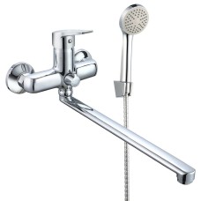 Змішувач для ванни WEZER VRL711-02 з довгим виливом, Ø35, хром